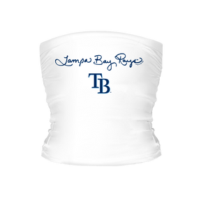 Tampa Bay Rays Logo Script Tube Top - Tiny Turnip