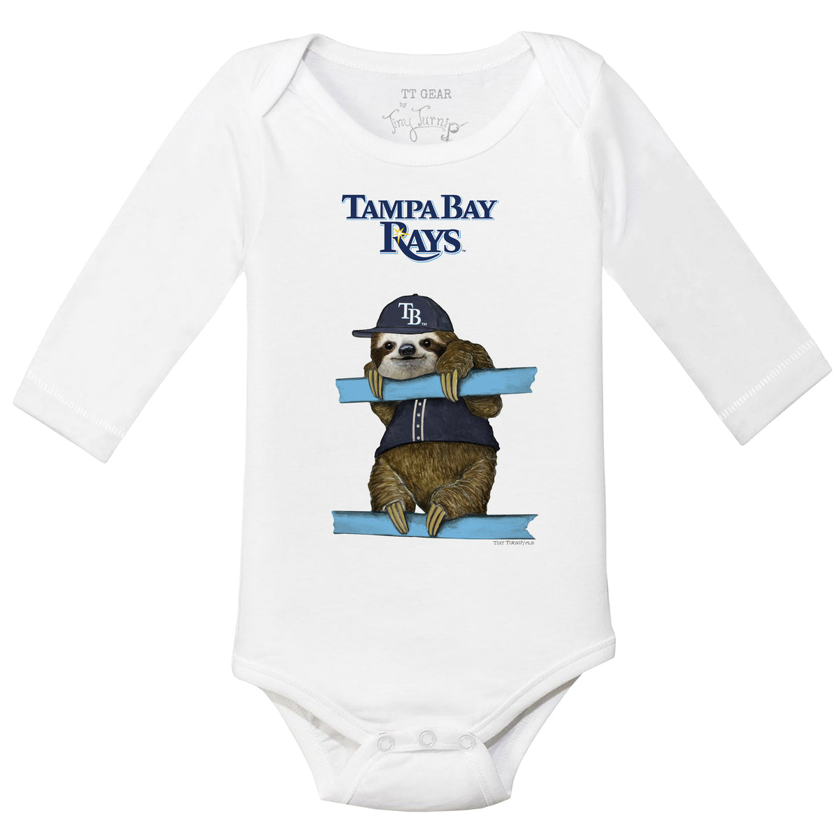 Tampa Bay Rays Sloth Long Sleeve Snapper