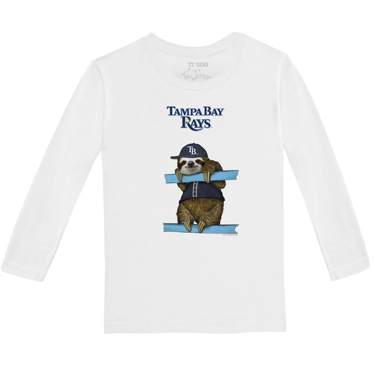 Tampa Bay Rays Sloth Long-Sleeve Tee Shirt