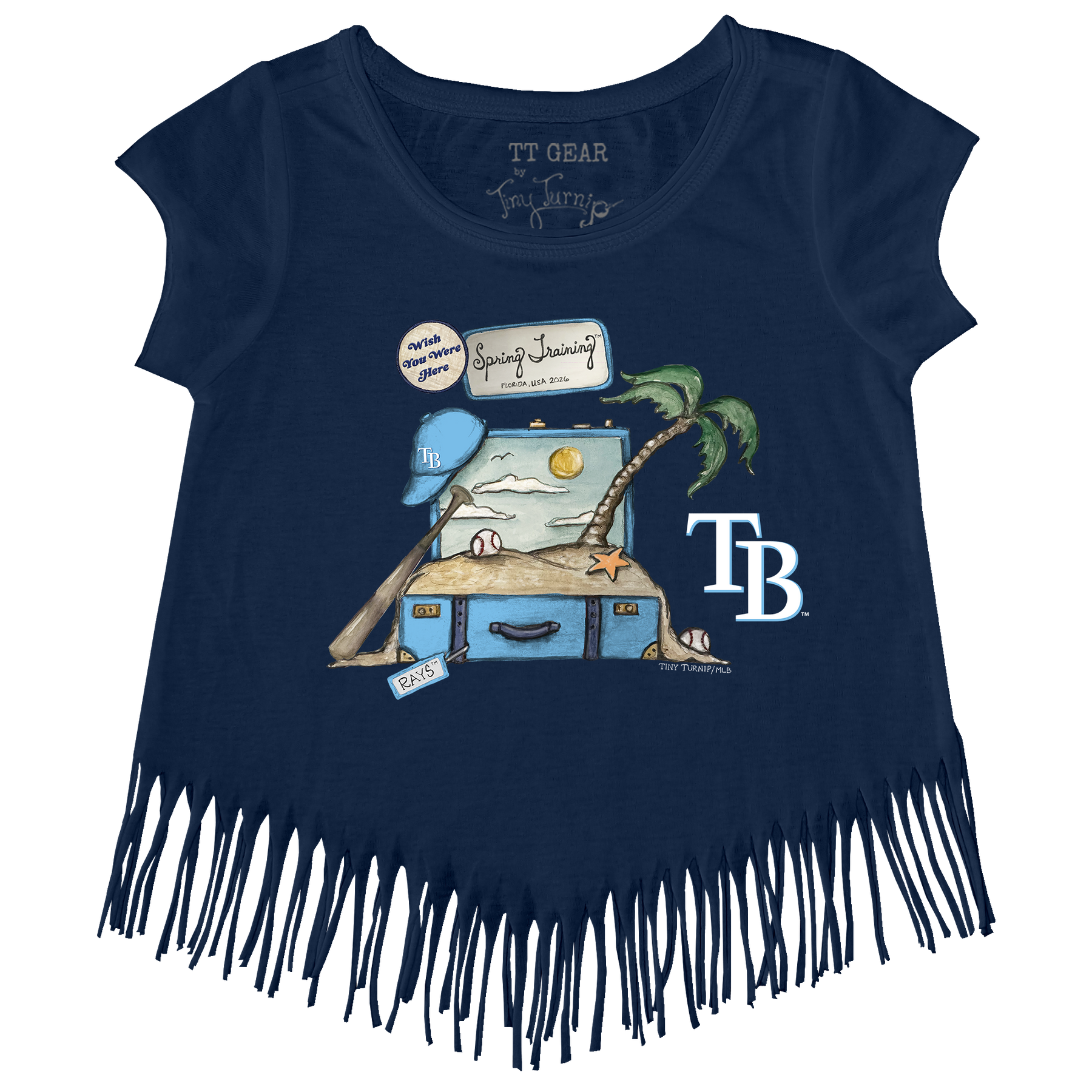 Tampa Bay Rays Spring Training 2026 Fringe Tee - Tiny Turnip