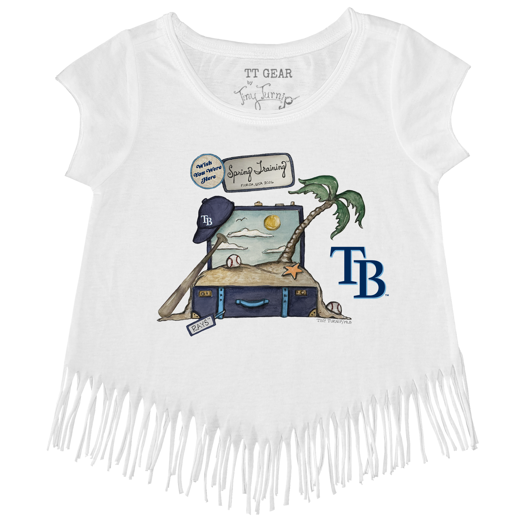Tampa Bay Rays Spring Training 2026 Fringe Tee - Tiny Turnip