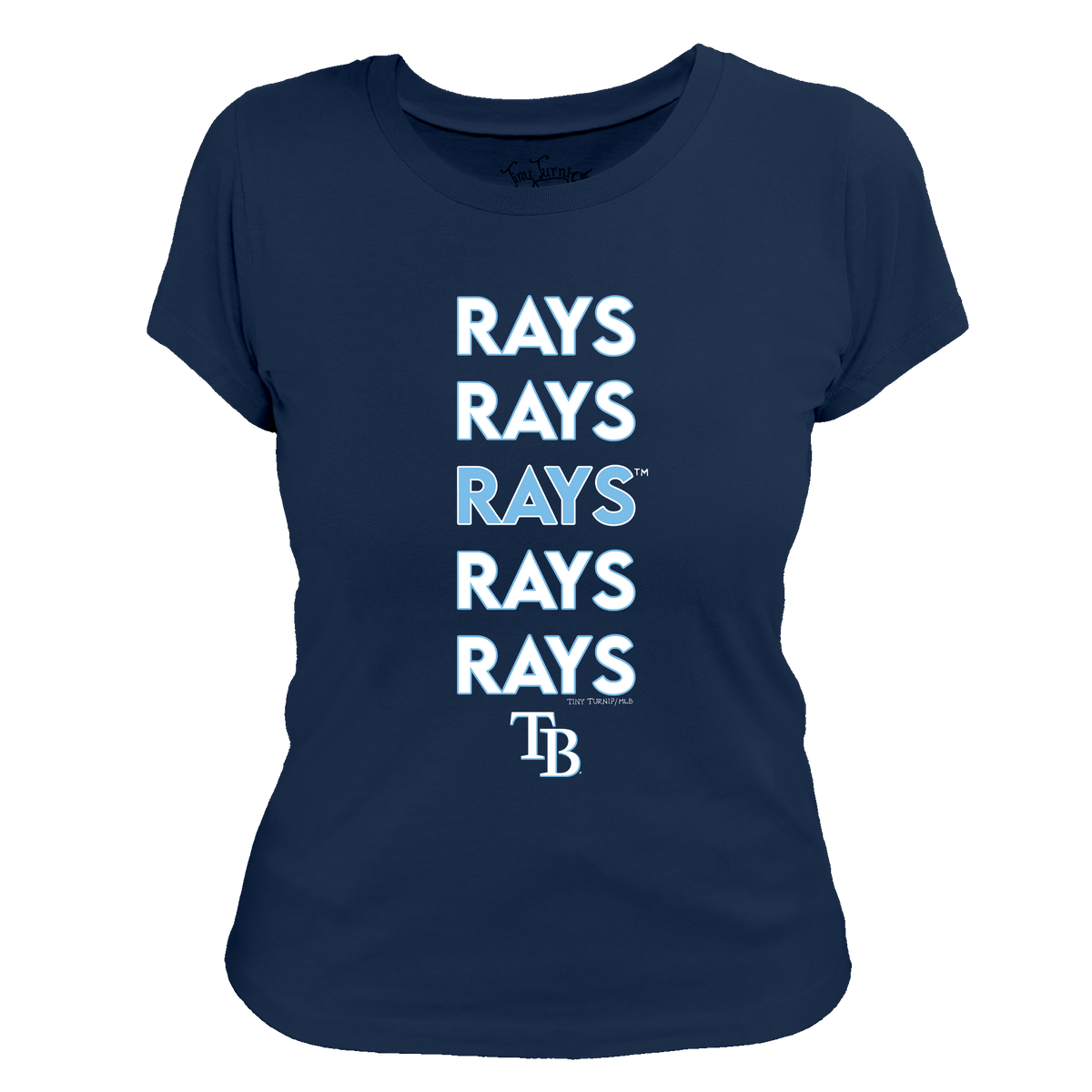 Tampa Bay Rays Stacked Tee Shirt