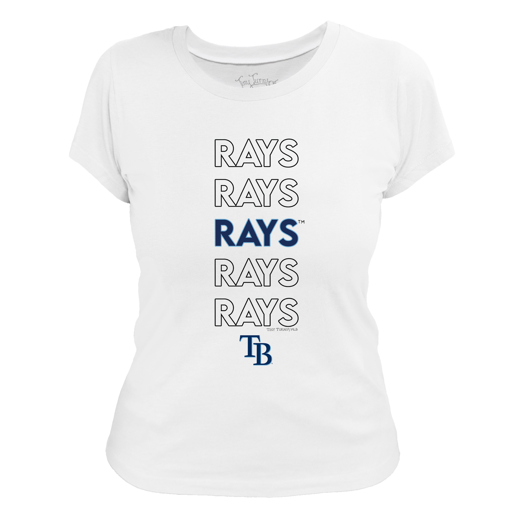 Tampa Bay Rays Stacked Tee Shirt