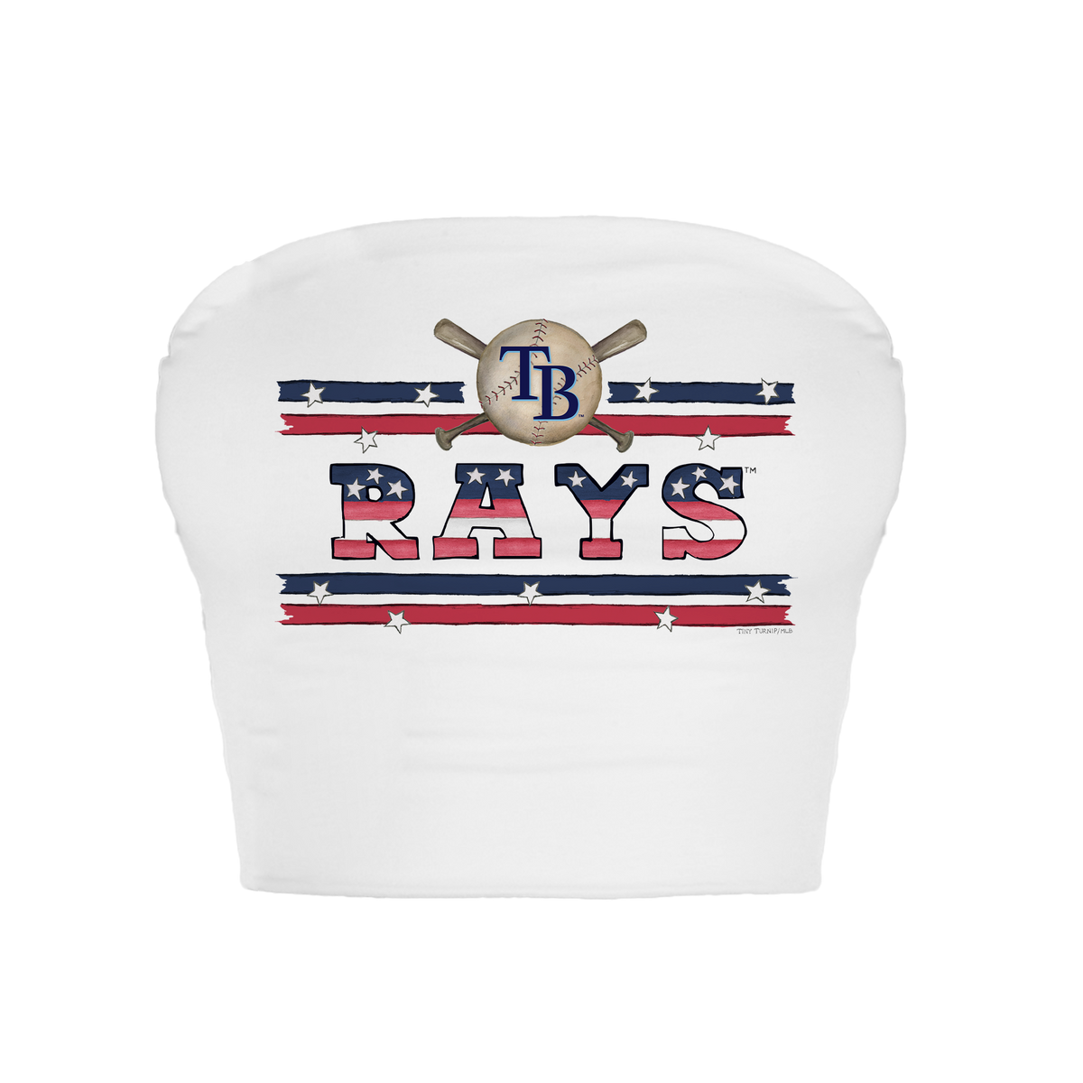 Tampa Bay Rays Stars and Stripes Crop Tube Top