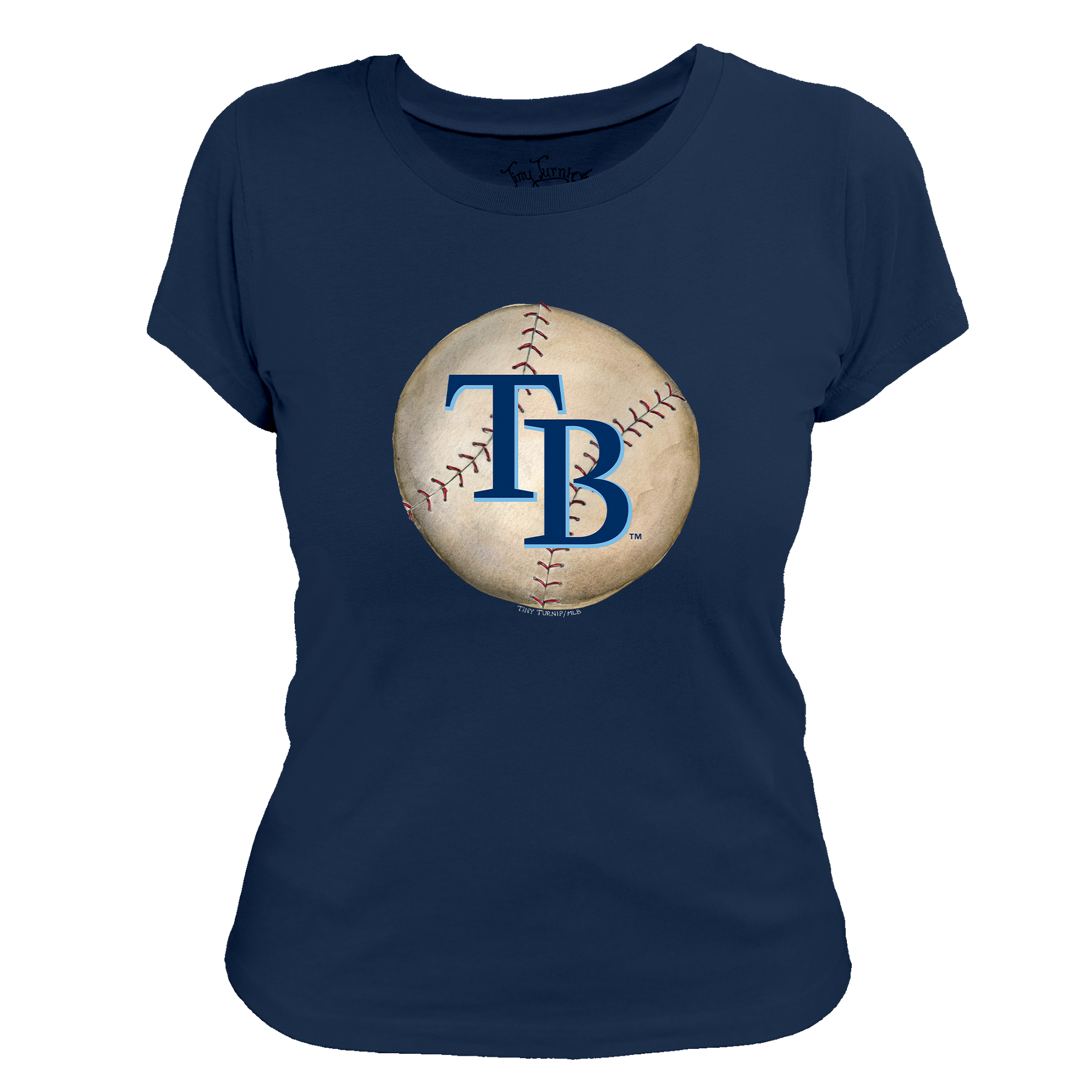 Tampa Bay Rays Stitched Baseball Tee Shirt