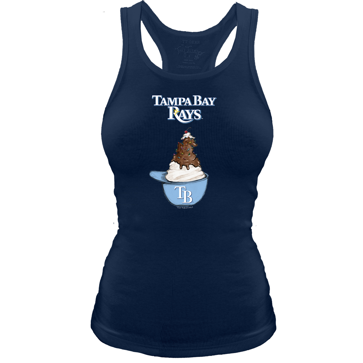Tampa Bay Rays Sundae Helmet Classic Tank - Tiny Turnip