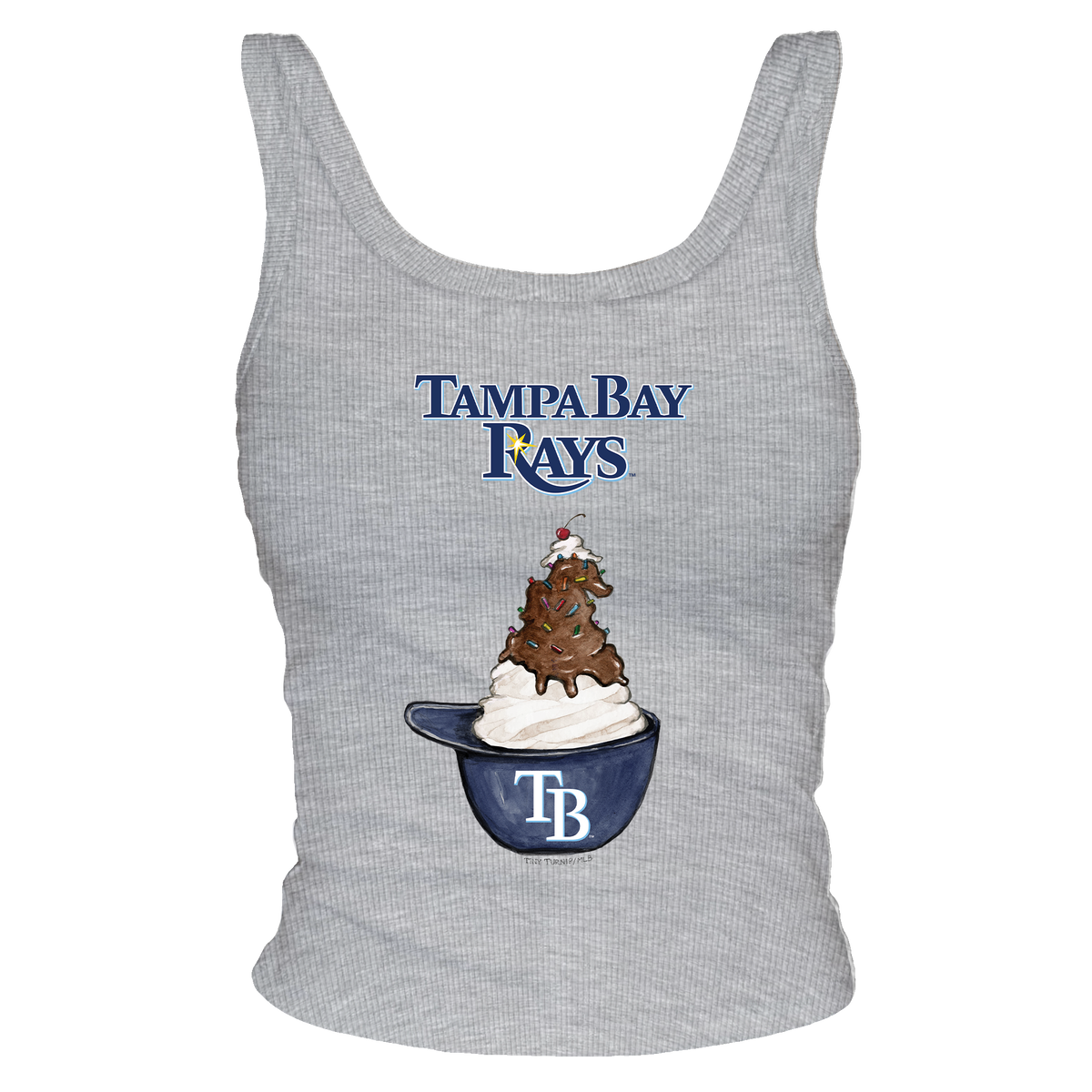 Tampa Bay Rays Sundae Helmet Ribbed Tank