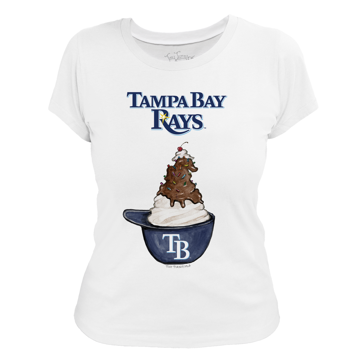 Tampa Bay Rays Sundae Helmet Women's Tee Shirt