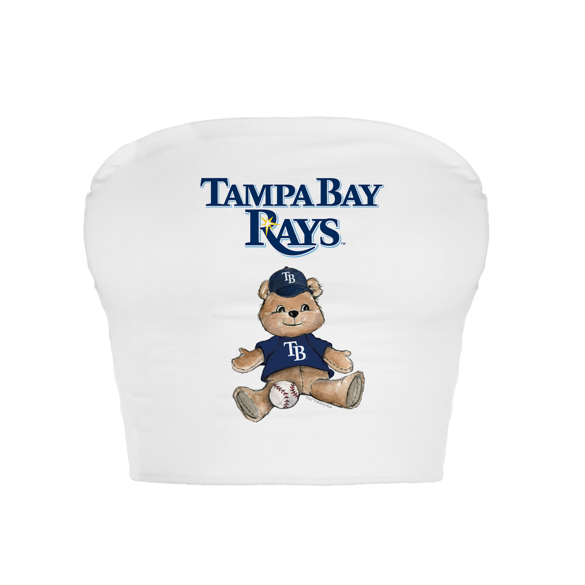 Tampa Bay Rays Teddy Crop Tube Top