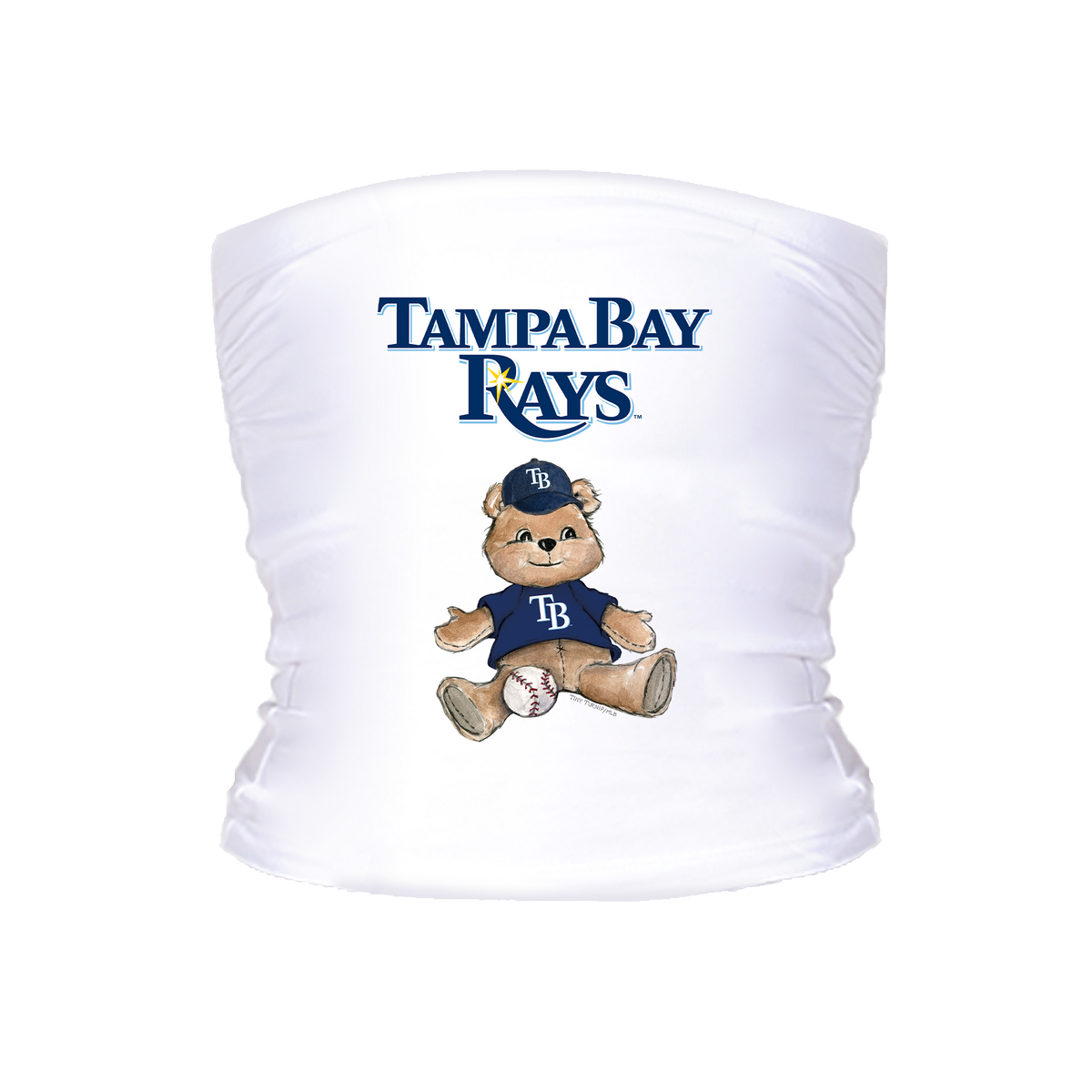 Tampa Bay Rays Teddy Crop Tube Top