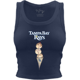 Tampa Bay Rays Triple Scoop Crop Tank