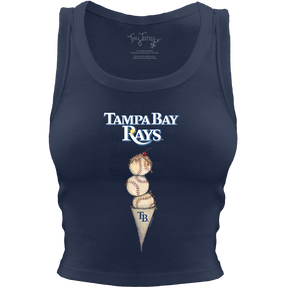 Tampa Bay Rays Triple Scoop Crop Tank