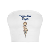 Tampa Bay Rays Triple Scoop Crop Tube Top