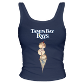 Tampa Bay Rays Triple Scoop Ribbed Tank - Tiny Turnip