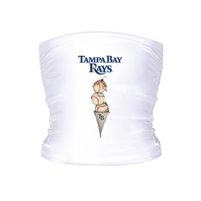 Tampa Bay Rays Triple Scoop Tube Top - Tiny Turnip