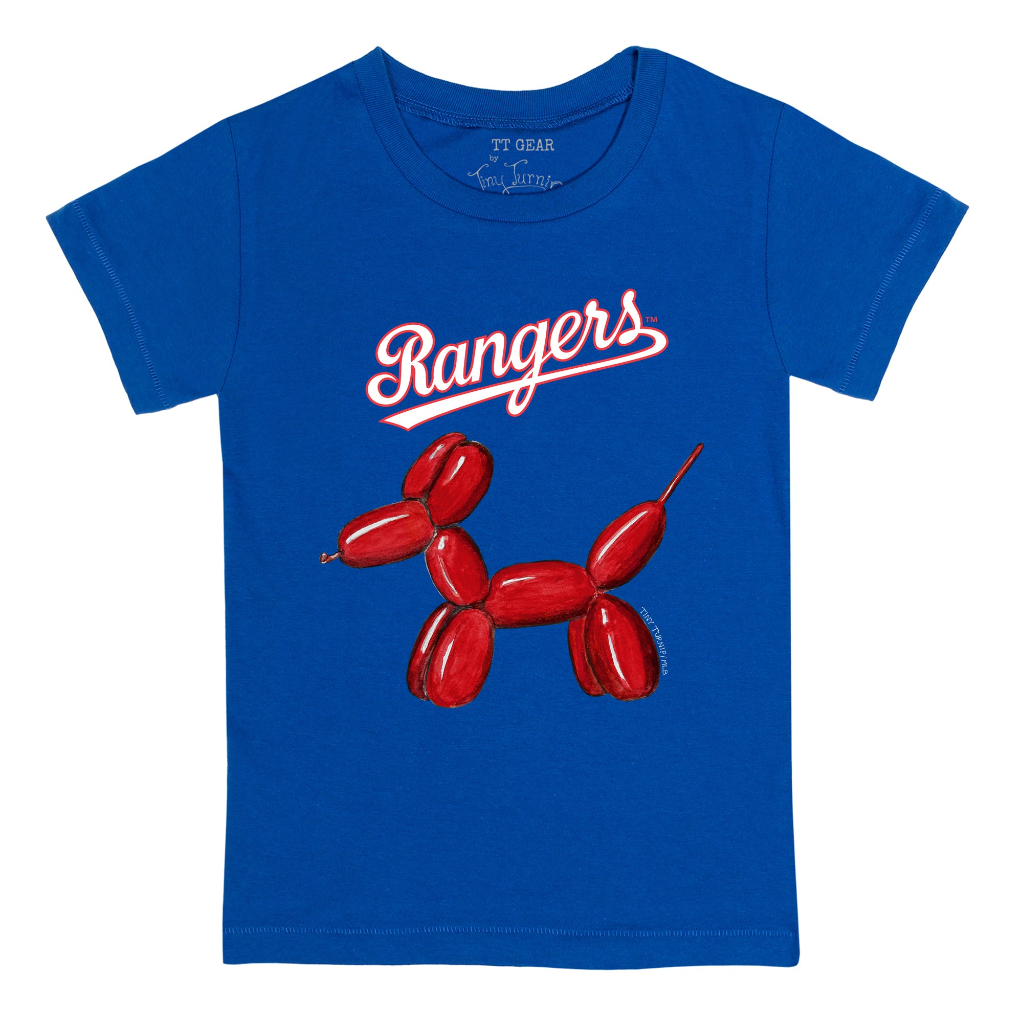 Texas Rangers Balloon Dog Tee Shirt | Tiny Turnip