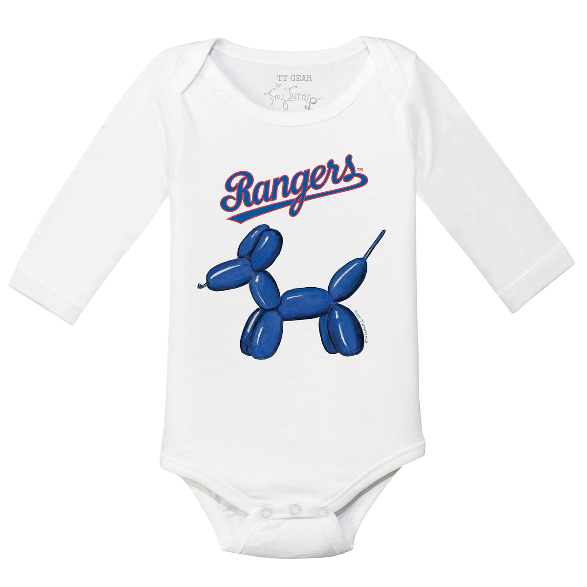 Texas Rangers Balloon Dog Long Sleeve Snapper