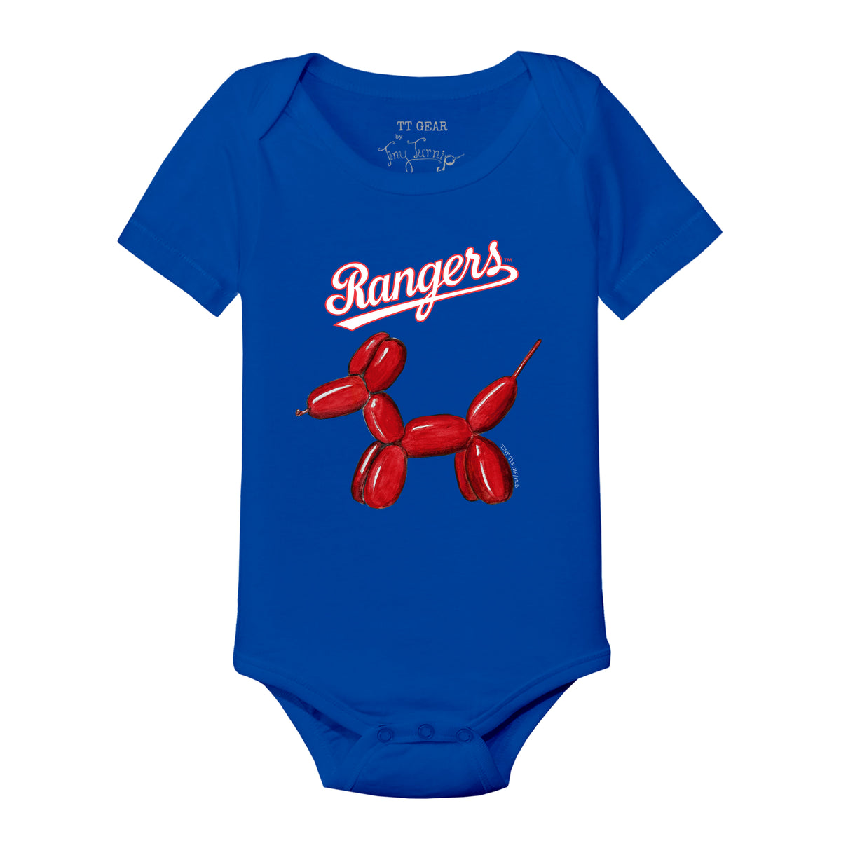 Texas Rangers Balloon Dog Short Sleeve Snapper