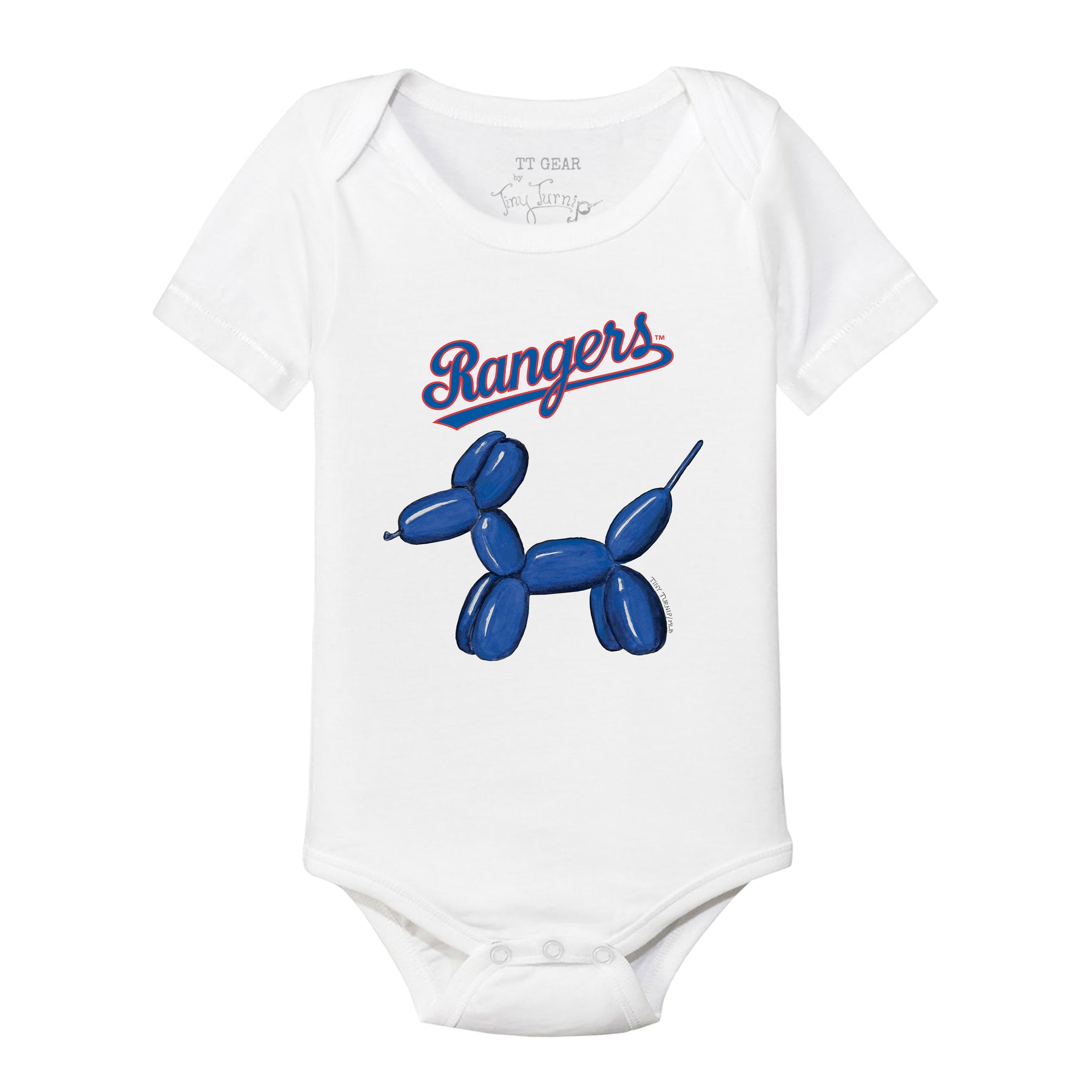 Texas Rangers Balloon Dog Short Sleeve Snapper