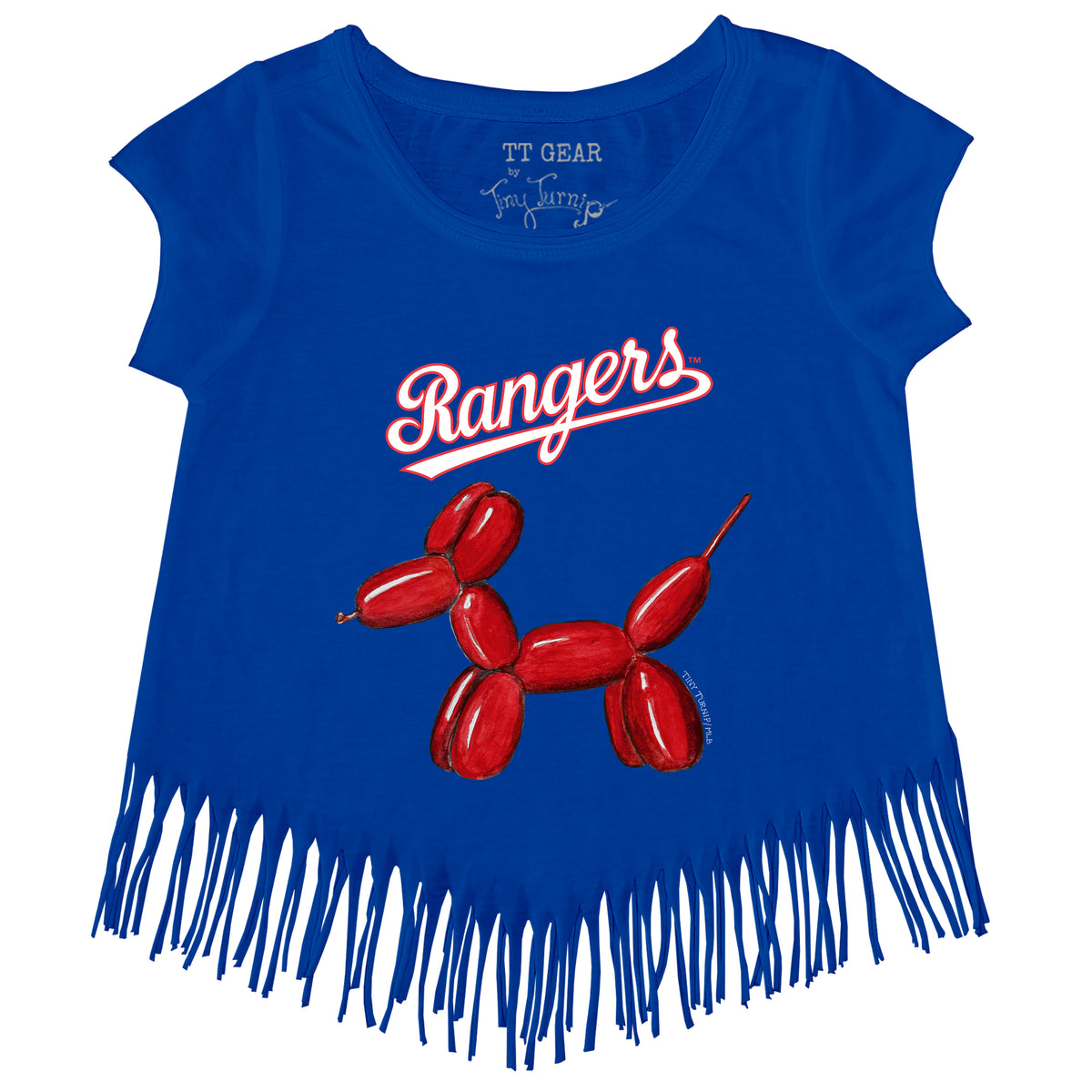 Texas Rangers Balloon Dog Fringe Tee