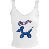 Texas Rangers Balloon Dog Lace Tank