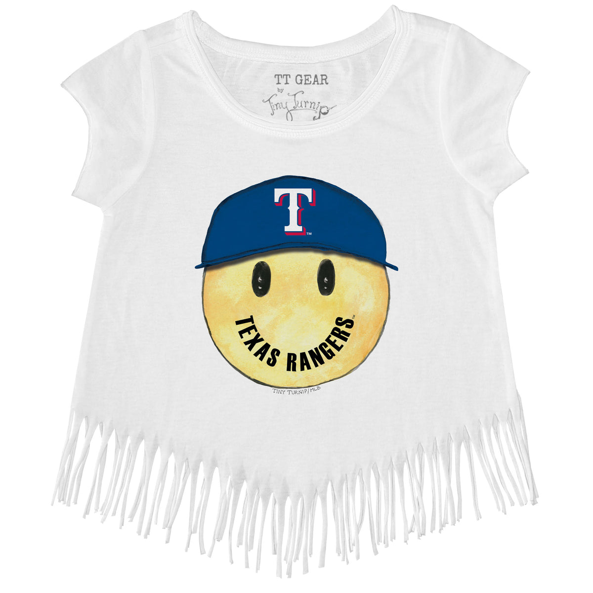 Texas Rangers Smiley Fringe Tee