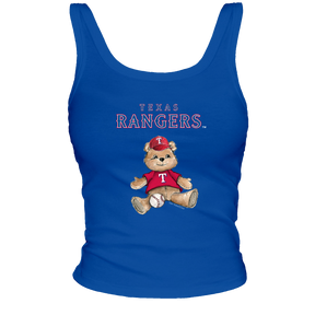 Texas Rangers Teddy Ribbed Tank - Tiny Turnip