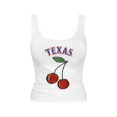 Texas Rangers Cherry Emmy Tank