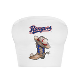 Texas Rangers Cowboy Boot Crop Tube Top
