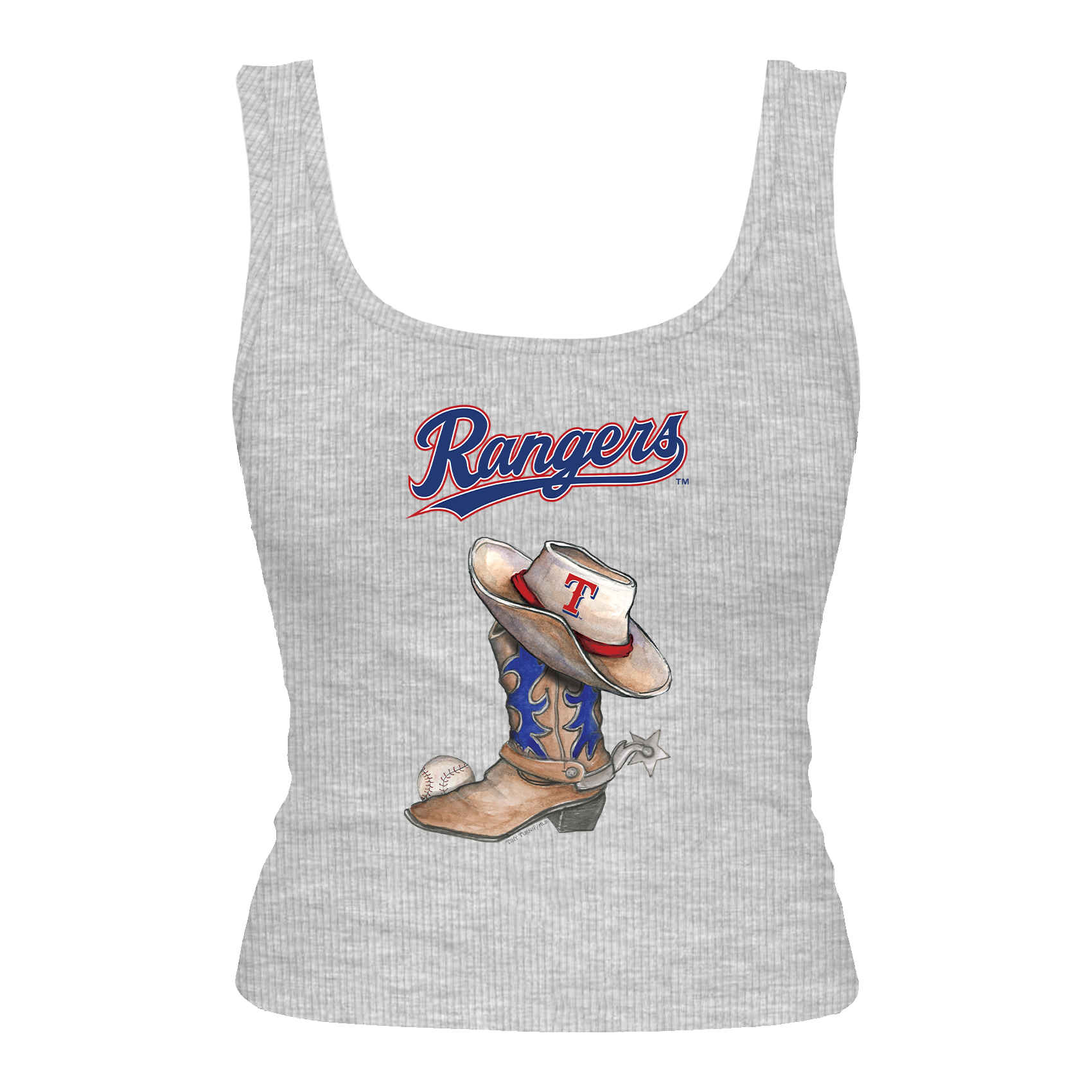 Texas Rangers Cowboy Boot Emmy Tank
