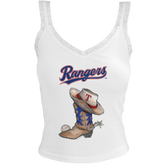 Texas Rangers Cowboy Boot Lace Tank