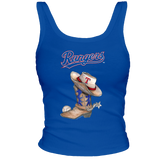 Texas Rangers Cowboy Boot Ribbed Tank - Tiny Turnip