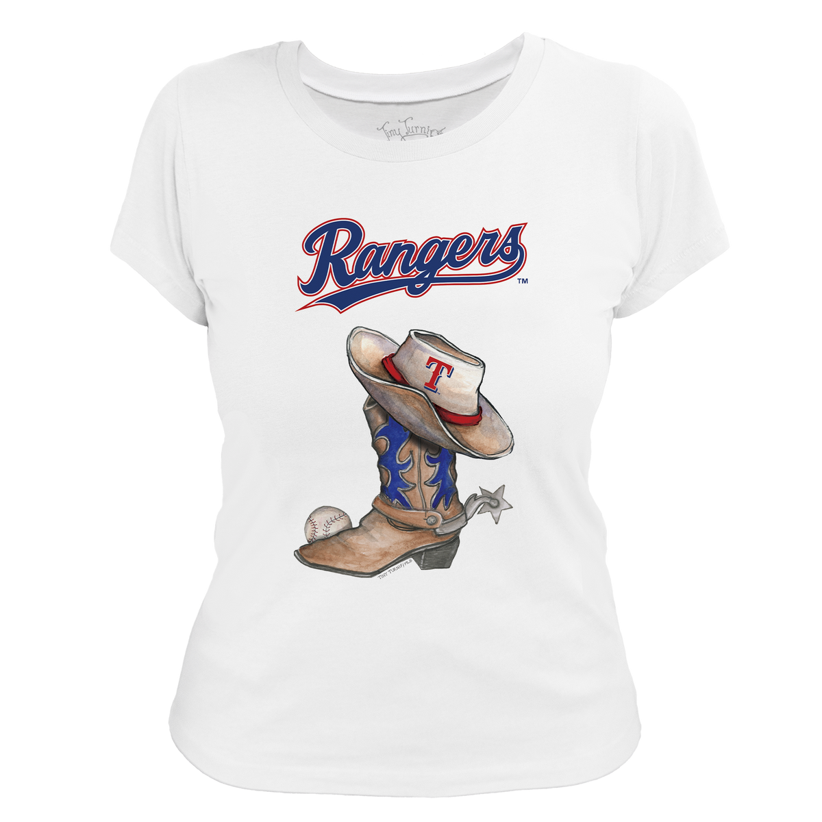 Texas Rangers Cowboy Boot Women's Tee Shirt