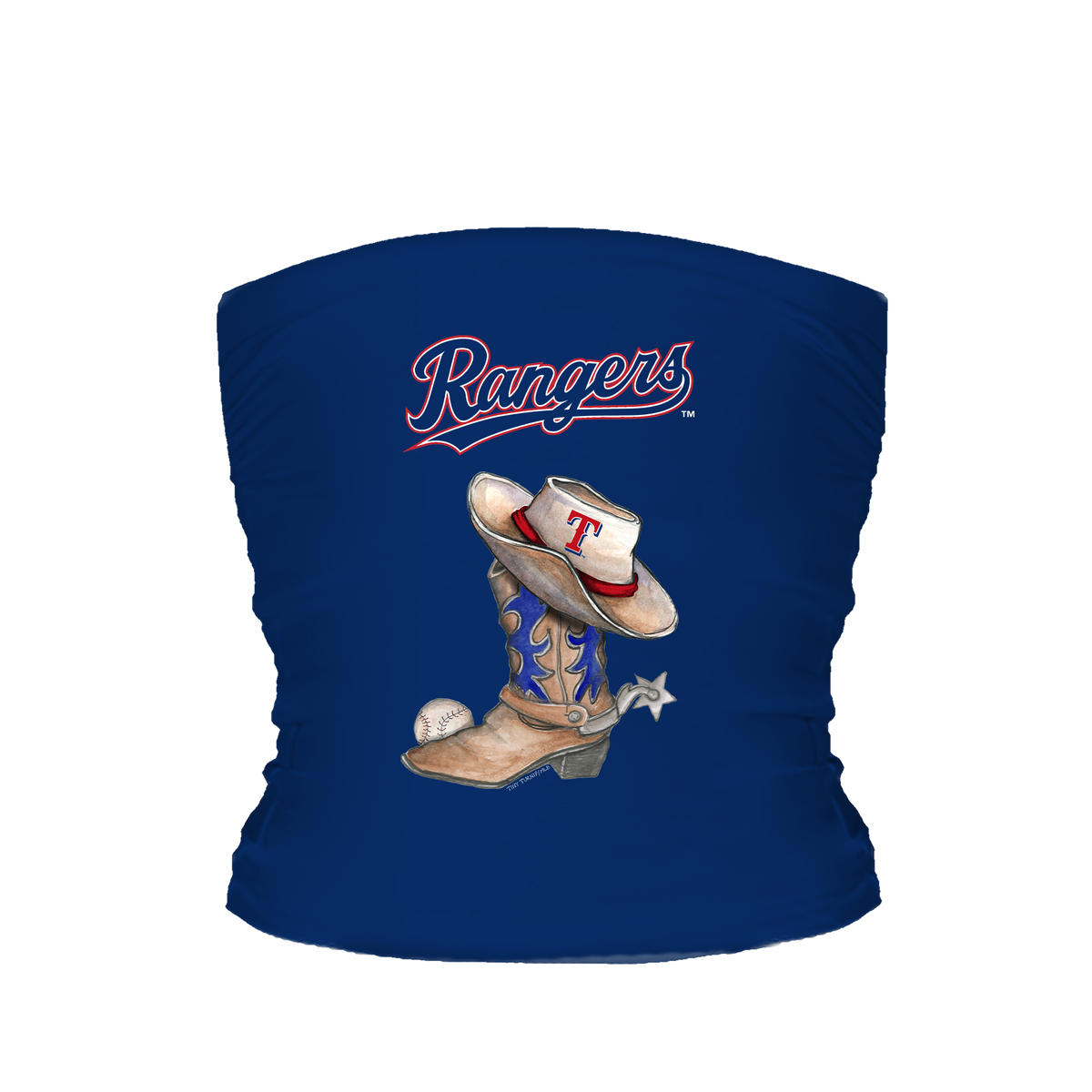 Texas Rangers Cowboy Boot Tube Top - Tiny Turnip