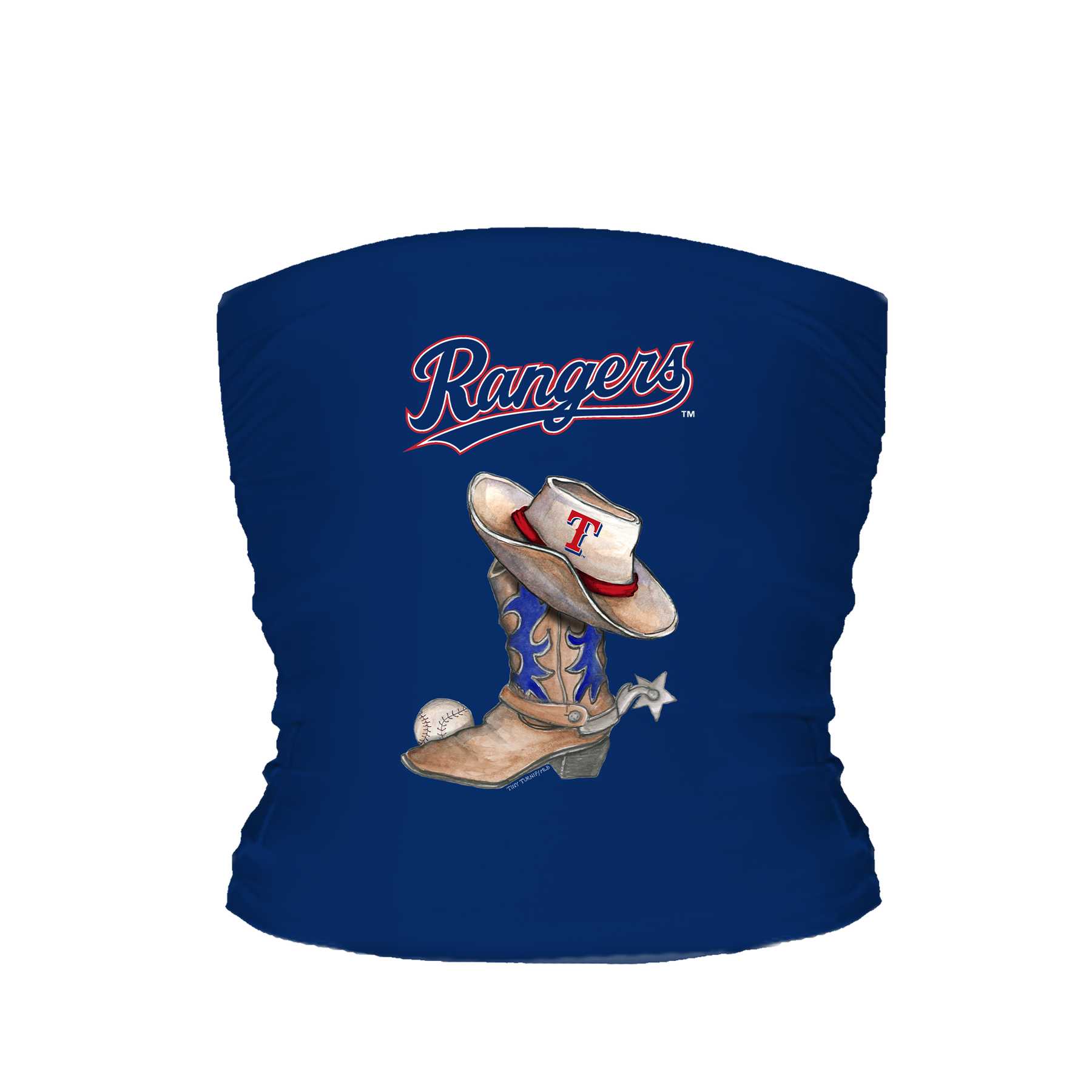 Texas Rangers Cowboy Boot Tube Top - Tiny Turnip