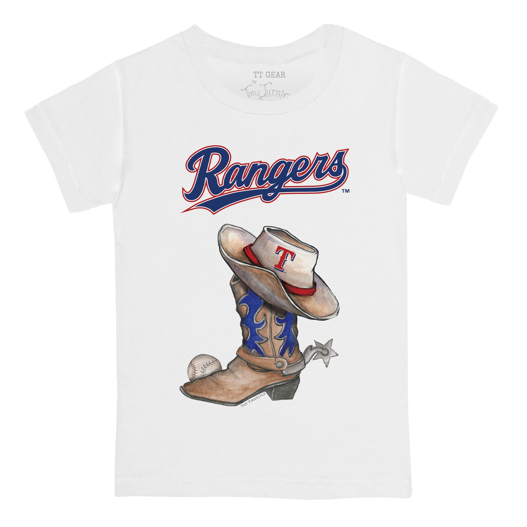 Texas Rangers Cowboy Boot Kid's Tee Shirt