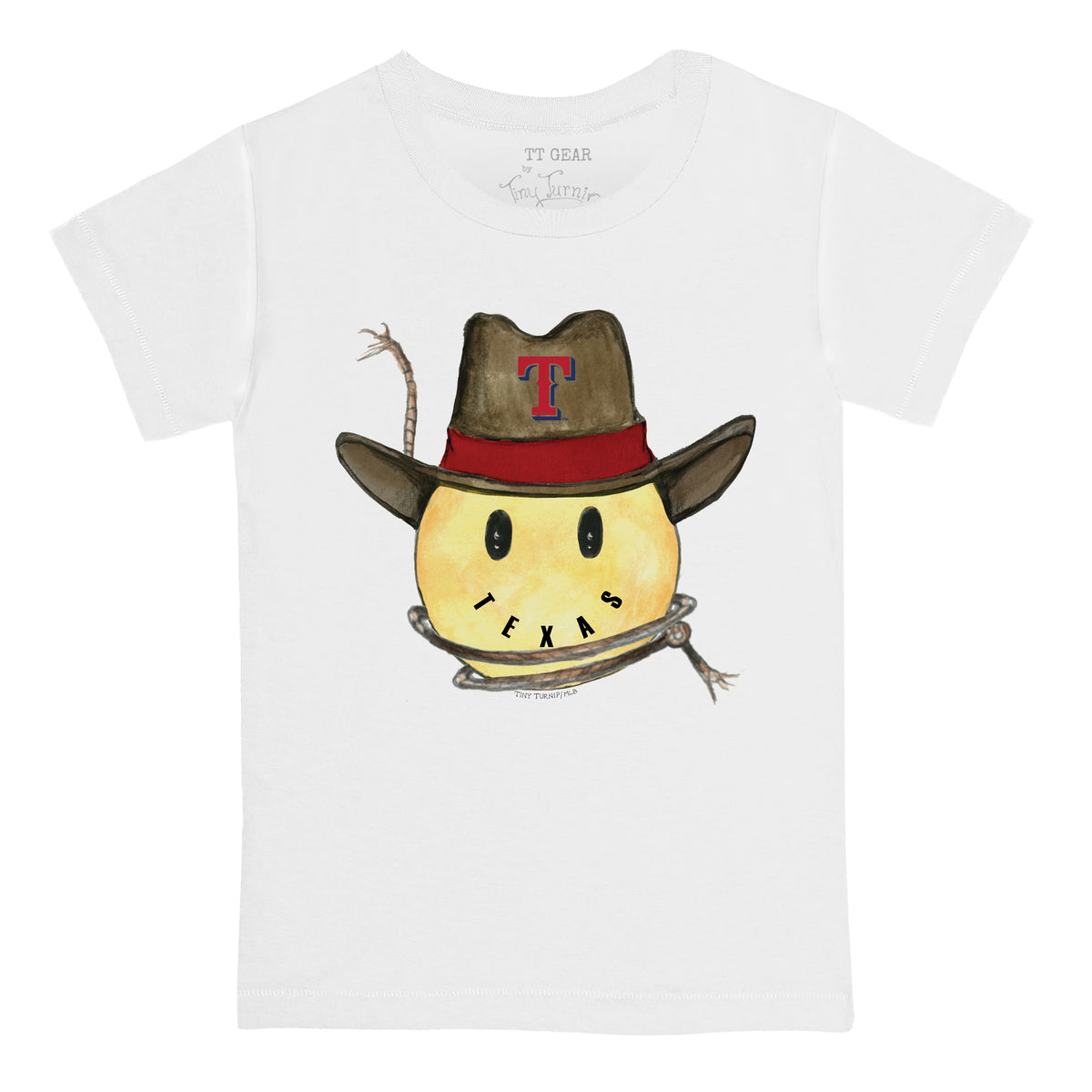 Texas Rangers Cowboy Smiley Kid's Tee Shirt