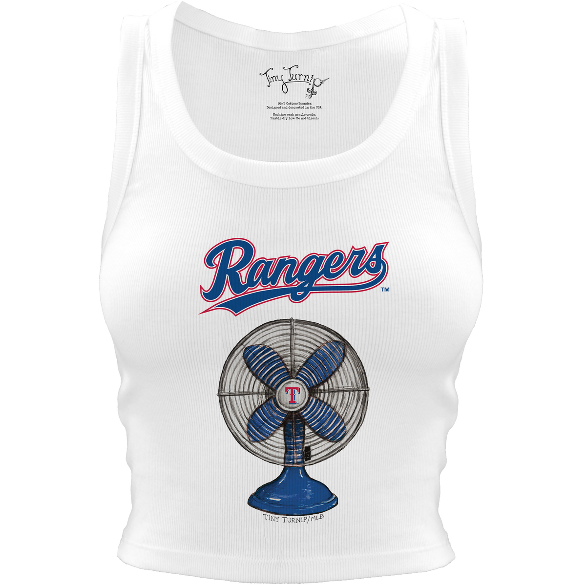 Texas Rangers Fan Crop Tank