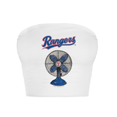 Texas Rangers Fan Crop Tube Top