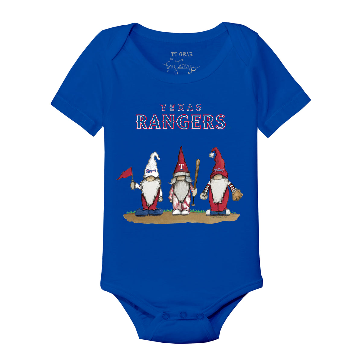 Texas Rangers Gnomes Short Sleeve Snapper