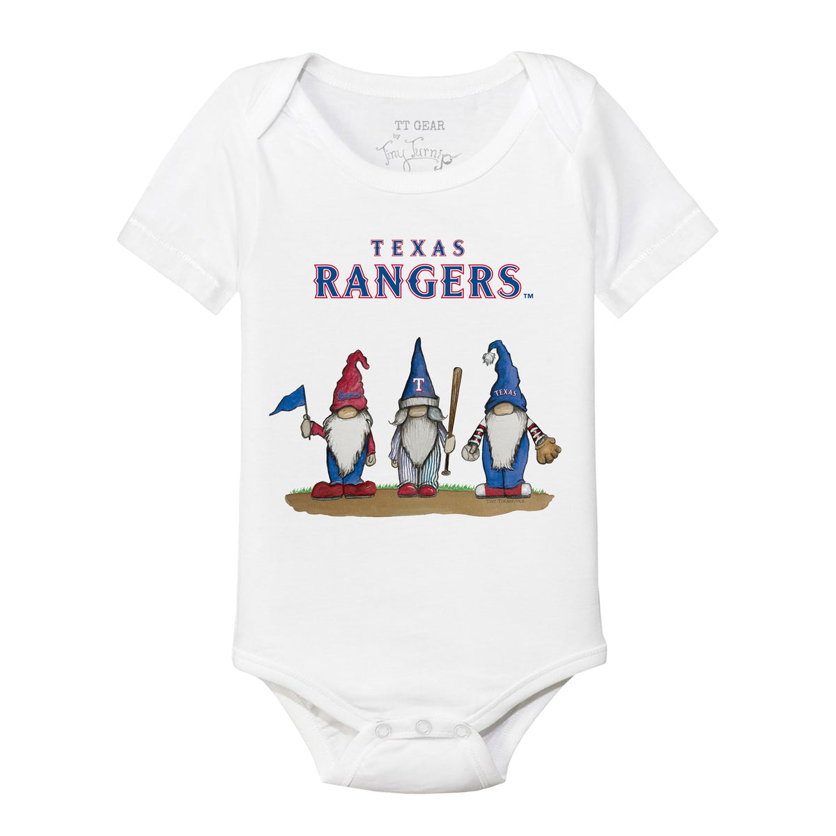 Texas Rangers Gnomes Short Sleeve Snapper