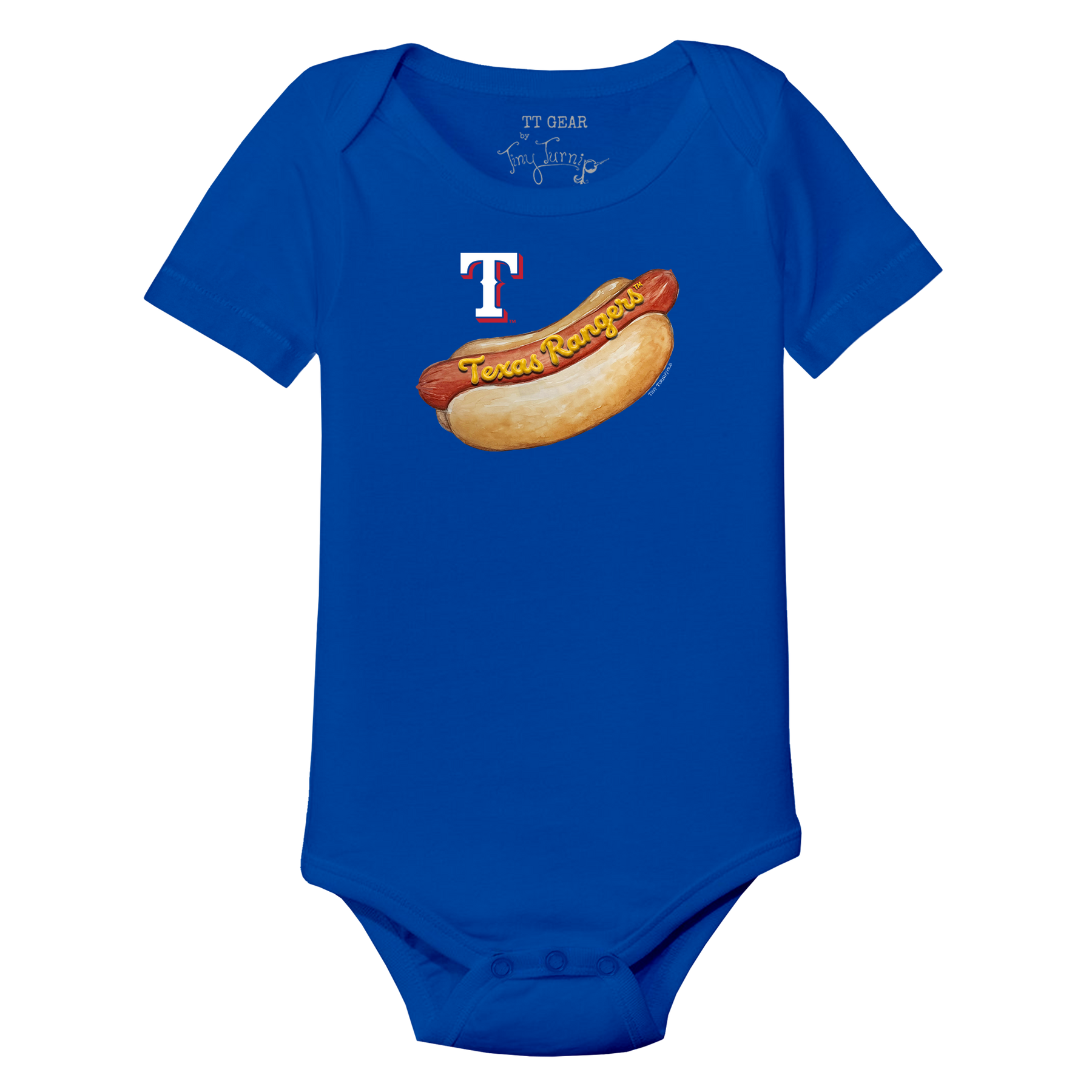 Texas Rangers Hot Dog Short Sleeve Snapper