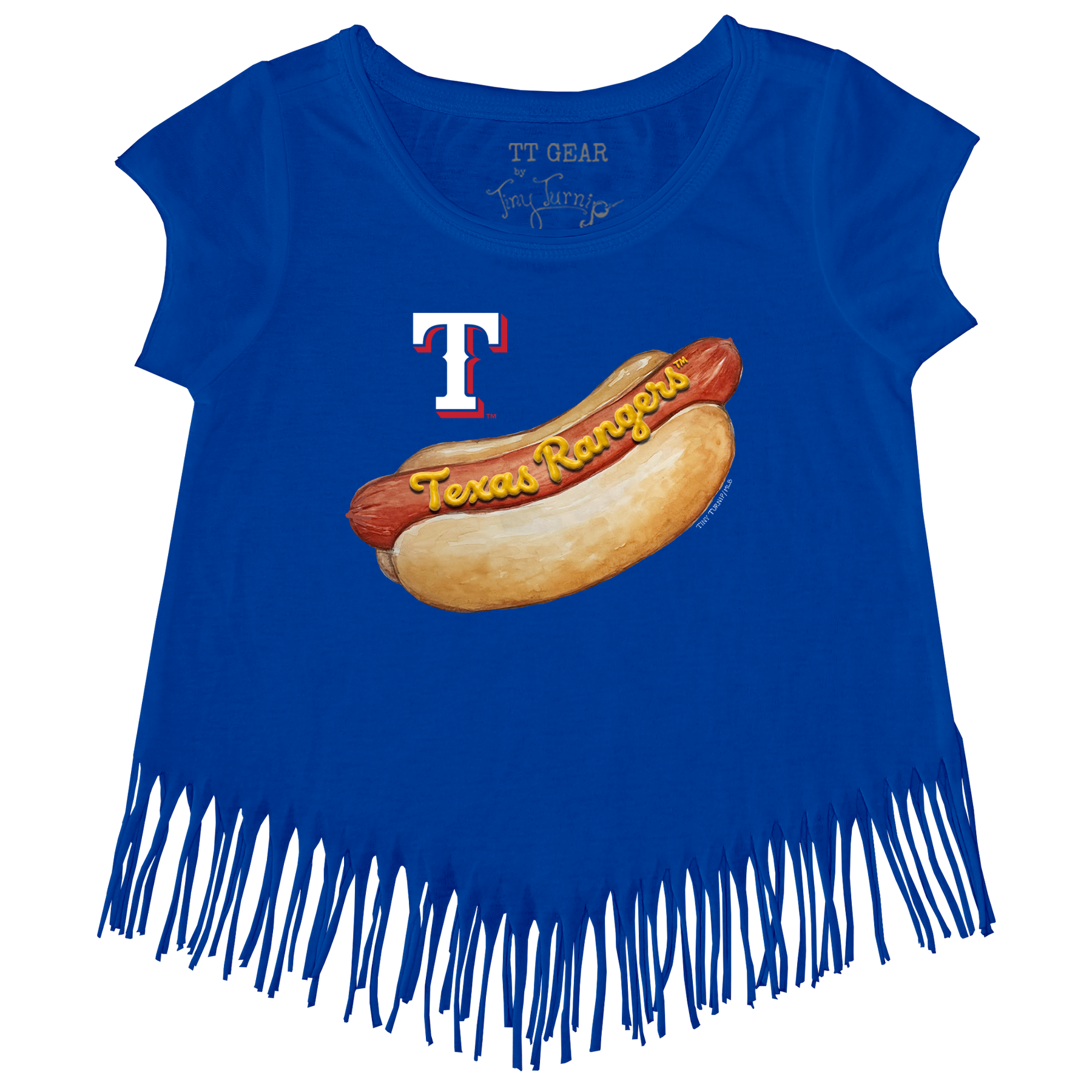 Texas Rangers Hot Dog Fringe Tee