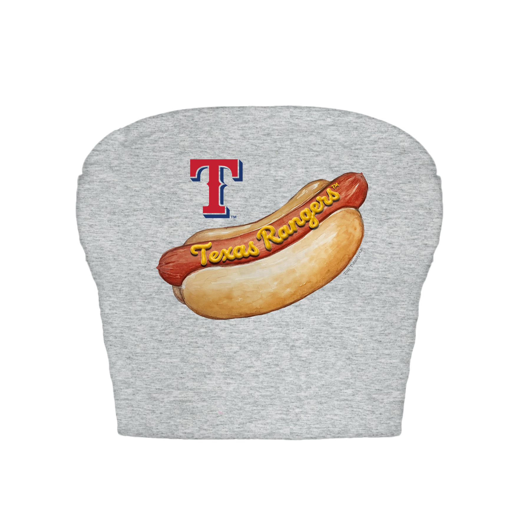 Texas Rangers Hot Dog Crop Tube Top