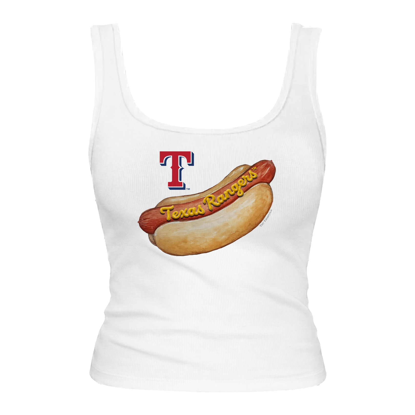 Texas Rangers Hot Dog Emmy Tank