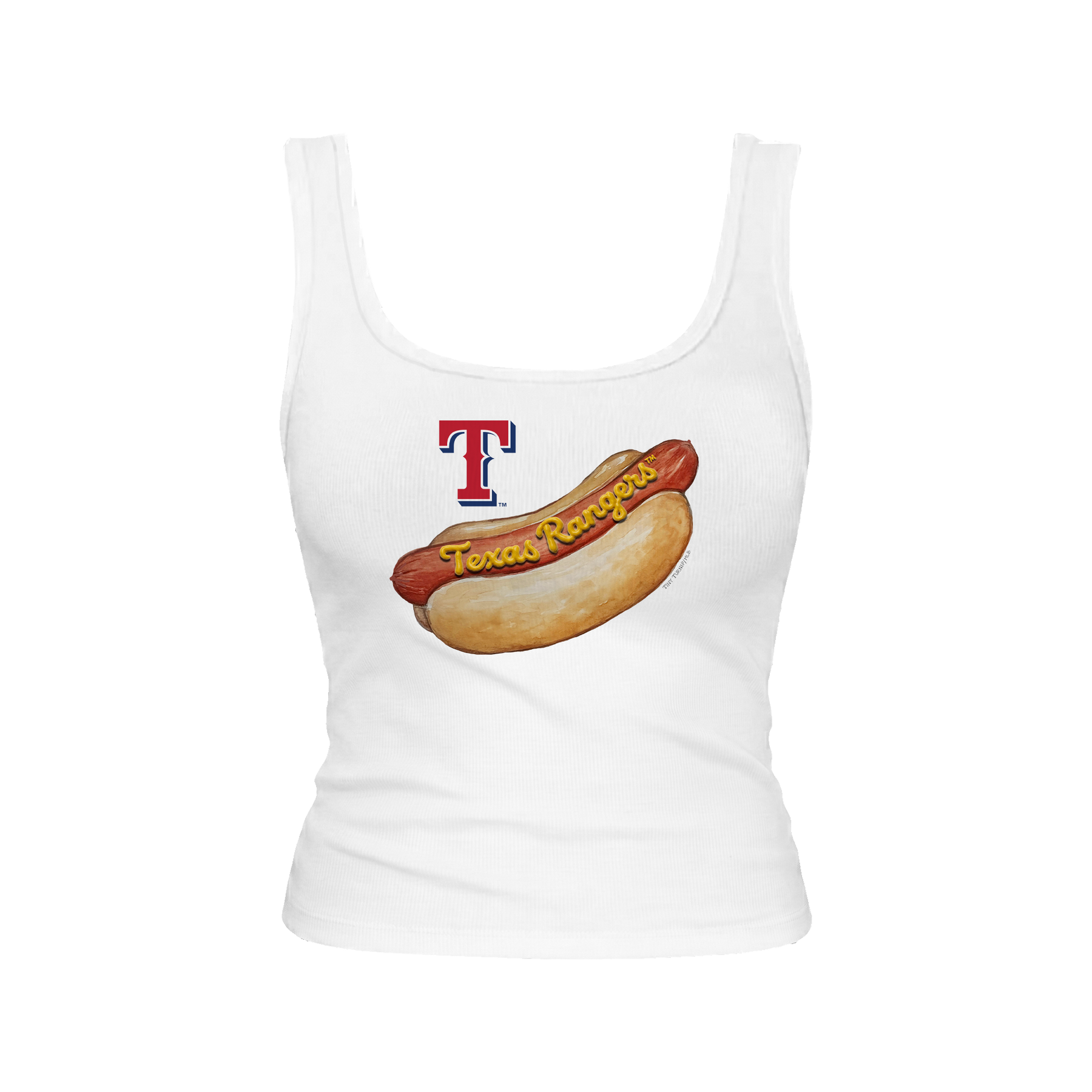 Texas Rangers Hot Dog Emmy Tank