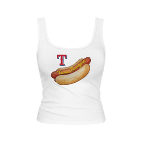 Texas Rangers Hot Dog Emmy Tank