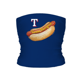 Texas Rangers Hot Dog Tube Top