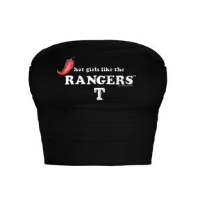 Texas Rangers Hot Girls Crop Tube Top
