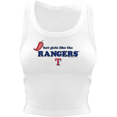Texas Rangers Hot Girls Crop Tank